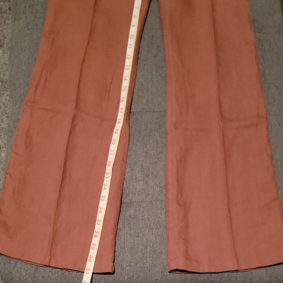 Victorias Secret London Jean Linen Pant - Patcholi Rose Sz 2 - Picture 5 of 10